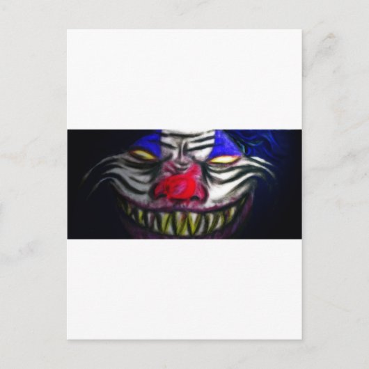 Creepy Clown Postkarte (Vorderseite)