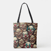 Creepy Clown Zombie Halloween Tasche (Rückseite)