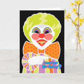 Creepy Clown zum Geburtstag Beängstigend älter wer Karte (Gelbe Blume)