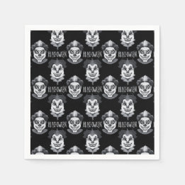 Creepy Clowns Spooky Halloween-Party Serviette