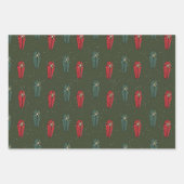 Creepy Coffin Weihnachtswrapping Paper Geschenkpapier Set (Vorderseite)