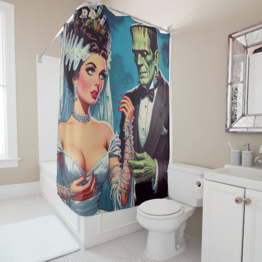 Creepy Couple Duschvorhang (Beispiel)
