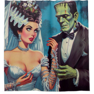 Creepy Couple Duschvorhang