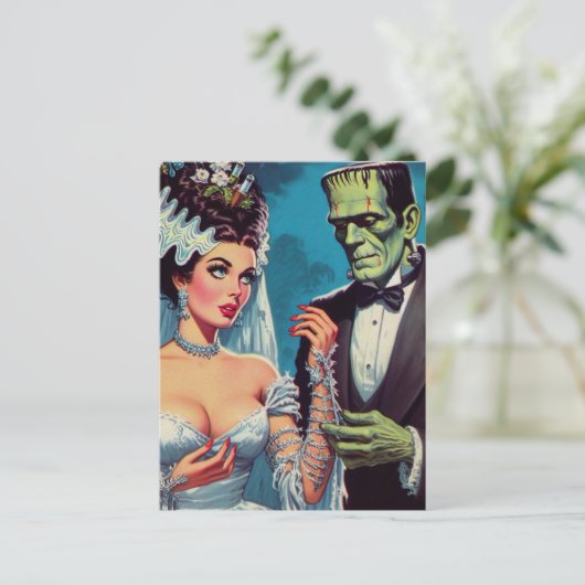 Creepy Couple Postkarte (Stehend Vorderseite)