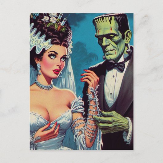 Creepy Couple Postkarte (Vorderseite)