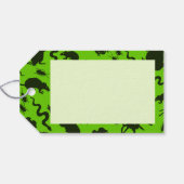 Creepy Crawlies Happy Halloween! Black Pattern Geschenkanhänger (Rückseite Horizontal)