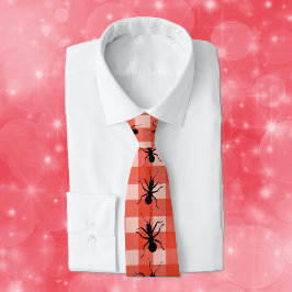 Creepy Crawly Ants Kariert Krawatte