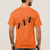 Creepy Crawly Black Ants Insekten T-Shirt (Rückseite)