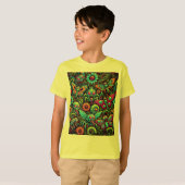 Creepy Crawly Chaos Neon Bug Monsters T-Shirt (Vorne ganz)