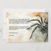 Creepy Crawly Halloween-Party! Einladung (Rückseite)