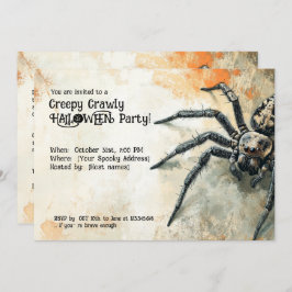 Creepy Crawly Halloween-Party! Einladung