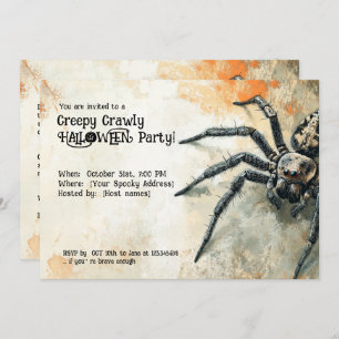 Creepy Crawly Halloween-Party! Einladung