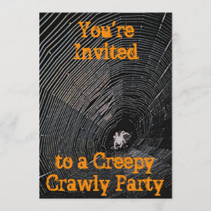Creepy Crawly Halloween-Party Einladung
