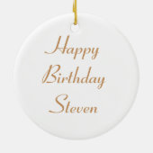 Creepy Crawly Spider Custom Birthday Keramikornament (Hinten)