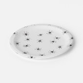 Creepy Crawly Spiders Pappteller (Schrägansicht)