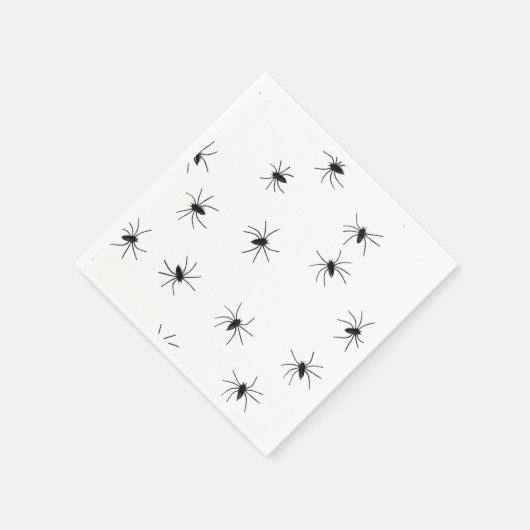 Creepy Crawly Spiders Serviette (Ecke)