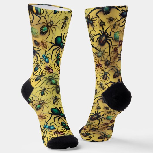 Creepy Crawly Spiders, Socken (Gewinkelt)