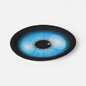 Creepy Creepy Blue Eyeball Halloween Pappteller (Schrägansicht)
