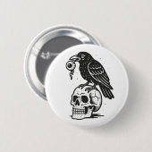 Creepy Crow Button (Vorne & Hinten)