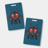 Creepy Cute Cryptid Mothman Monster Ausweis (Vorder- & Rückseite)