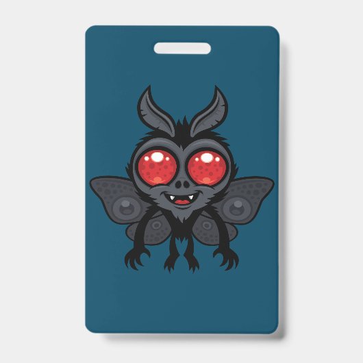 Creepy Cute Cryptid Mothman Monster Ausweis (Vorderseite)
