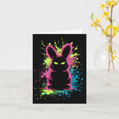 Creepy Cute Goth Bunny Horror Rabbit Sketch Alt Ng Karte (Gelbe Blume)