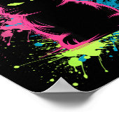 Creepy Cute Goth Bunny Horror Rabbit Sketch Alt Ng Poster (Ecke)