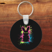 Creepy Cute Goth Bunny Horror Rabbit Sketch Alt Ng Schlüsselanhänger (Vorderseite)