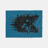 Creepy Cute Goth Cat Horror Kitty Sketch Alt Nge E Fleecedecke (Vorderseite (Horizontal))