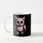 Creepy Cute Goth Owl Horror Sketch Alt Nge Evil  Kaffeetasse (Links)