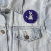 Creepy Cute Halloween Wolf Button (Beispiel)