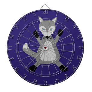 Creepy Cute Halloween Wolf Dartscheibe