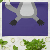 Creepy Cute Halloween Wolf Geschirrtuch (Gefaltet)