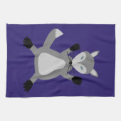 Creepy Cute Halloween Wolf Geschirrtuch (Horizontal)