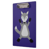 Creepy Cute Halloween Wolf Klemmbrett (Links)