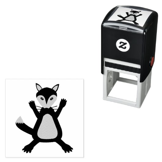 Creepy Cute Halloween Wolf Permastempel (Beispiel)