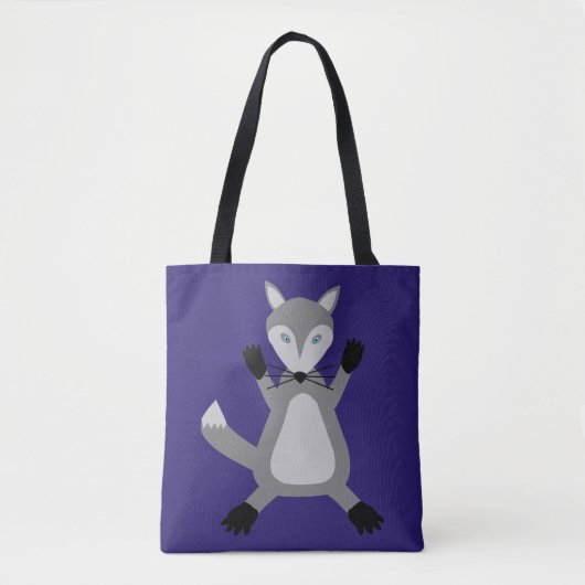 Creepy Cute Halloween Wolf Tasche (Vorderseite)