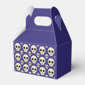 Creepy Cute Kawaii Goth Skull Pattern Geschenkschachtel (Rückseite)