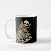 Creepy Cute Kawaii Skeleton Christmas Tree Skull B Kaffeetasse (Links)