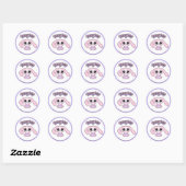 Creepy Cute Pastel Goth Bunny Easter Sticker (Blatt)