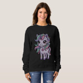 Creepy Cute Pastel Unicorn Sweatshirt (Vorne ganz)