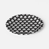 Creepy Cute Skulls Pappteller (Schrägansicht)