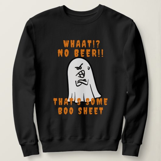 Creepy Das ist ein weißes Mesh Halloween-Geist Sweatshirt (Design vorne)