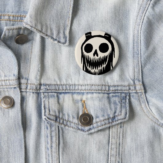 Creepy Demon Skull Button (Beispiel)