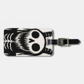 Creepy Demon Skull Gepäckanhänger (Vorderseite horizontal)