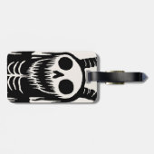 Creepy Demon Skull Gepäckanhänger (Rückseite horizontal)
