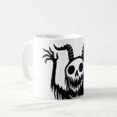 Creepy Demon Skull Kaffeetasse (Vorderseite Links)