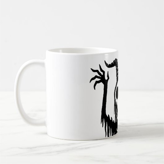 Creepy Demon Skull Kaffeetasse (Links)