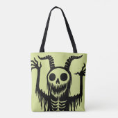 Creepy Demon Skull Tasche (Rückseite)