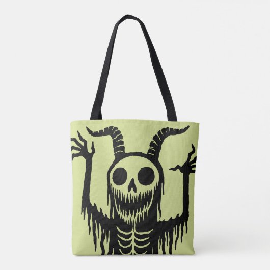 Creepy Demon Skull Tasche (Rückseite)